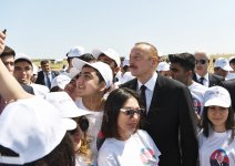 Ilham Aliyev, first lady attend tree-planting campaign on occasion of Azerbaijani national leader's birthday (PHOTO)