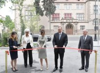 Azerbaijani president, first lady inaugurate Dinamo hotel in Baku (PHOTO)