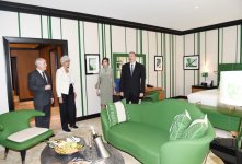 Azerbaijani president, first lady inaugurate Dinamo hotel in Baku (PHOTO)