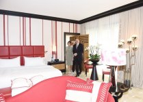 Azerbaijani president, first lady inaugurate Dinamo hotel in Baku (PHOTO)