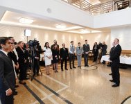Azerbaijani president, first lady inaugurate Dinamo hotel in Baku (PHOTO)