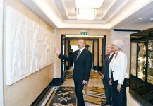 Azerbaijani president, first lady inaugurate Dinamo hotel in Baku (PHOTO)