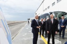 President Aliyev attends opening of Baku Int’l Sea Trade Port Complex (PHOTO)