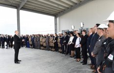 President Aliyev attends opening of Baku Int’l Sea Trade Port Complex (PHOTO)