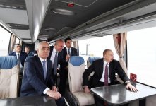 President Aliyev attends opening of Baku Int’l Sea Trade Port Complex (PHOTO)