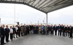 President Aliyev attends opening of Baku Int’l Sea Trade Port Complex (PHOTO)