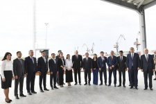 President Aliyev attends opening of Baku Int’l Sea Trade Port Complex (PHOTO)