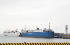 President Aliyev attends opening of Baku Int’l Sea Trade Port Complex (PHOTO)