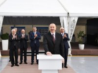 President Aliyev attends opening of Baku Int’l Sea Trade Port Complex (PHOTO)
