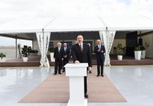 President Aliyev attends opening of Baku Int’l Sea Trade Port Complex (PHOTO)