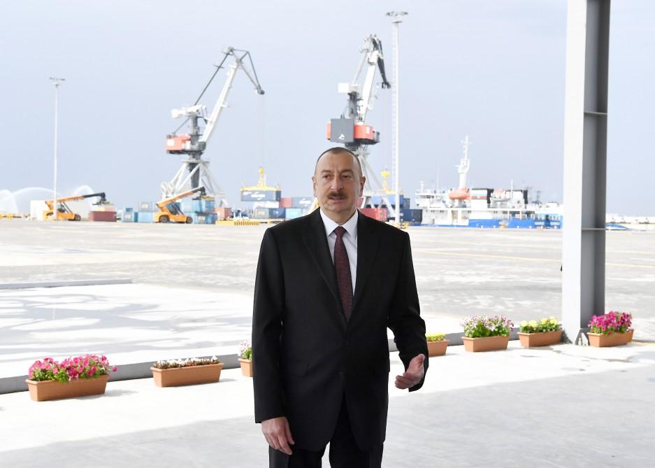 President Aliyev: New Baku Port to play key role in boosting Azerbaijan's transport potential