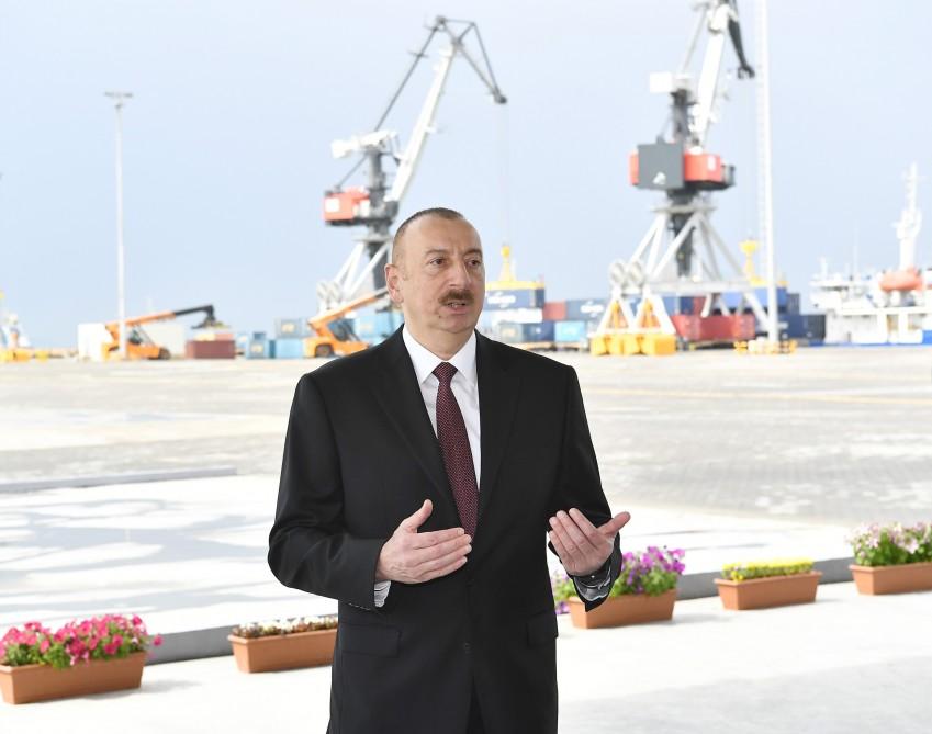 Ilham Aliyev: Azerbaijan to become transport and logistics hub