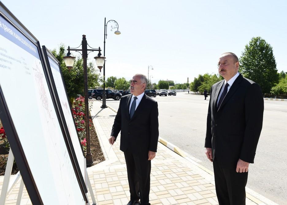 Ilham Aliyev launches start of reconstruction of water supply system in Nakhchivan (PHOTO)