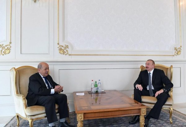 President Aliyev receives French FM