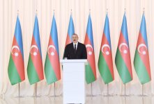 President Ilham Aliyev, First Lady Mehriban Aliyeva attend official reception on occasion of 100th anniversary of ADR (PHOTO)