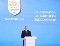 Ilham Aliyev attends launch of Southern Gas Corridor’s first phase (PHOTO)