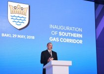 Ilham Aliyev attends launch of Southern Gas Corridor’s first phase (PHOTO)