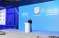 Ilham Aliyev attends launch of Southern Gas Corridor’s first phase (PHOTO)