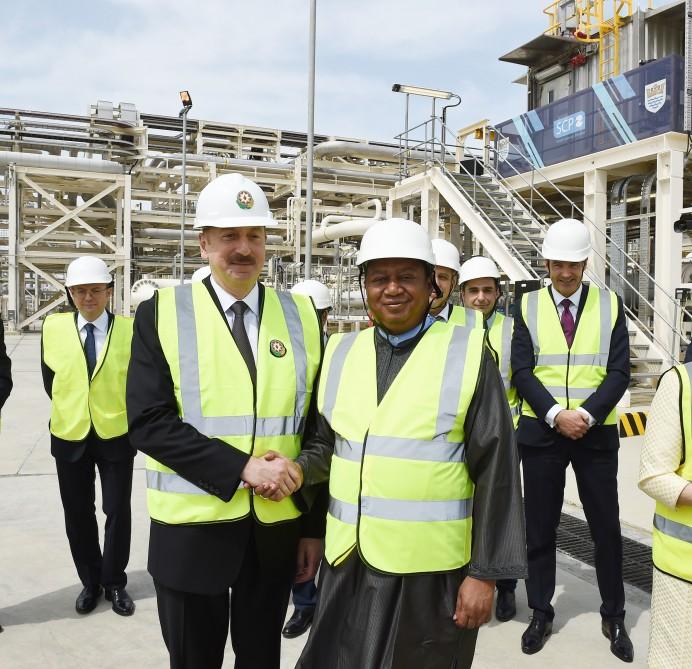 Ilham Aliyev attends launch of Southern Gas Corridor’s first phase (PHOTO)