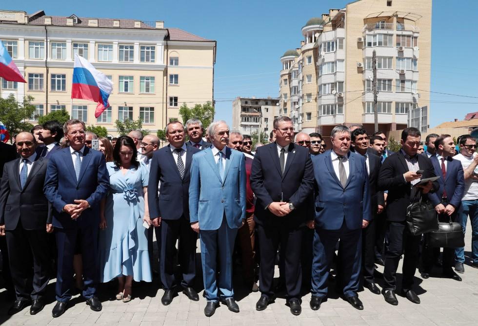 Heydar Aliyev Foundation VP Leyla Aliyeva attends opening of Azerbaijan Business Center in Astrakhan (PHOTO)