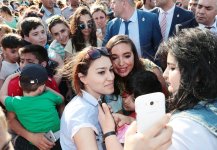 VP of Heydar Aliyev Foundation Leyla Aliyeva attends Children`s Festival (PHOTO)