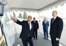 President Aliyev opens reconstructed highway in Goranboy (PHOTO)