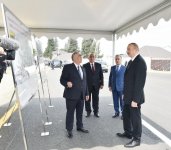 President Aliyev opens reconstructed highway in Goranboy (PHOTO)