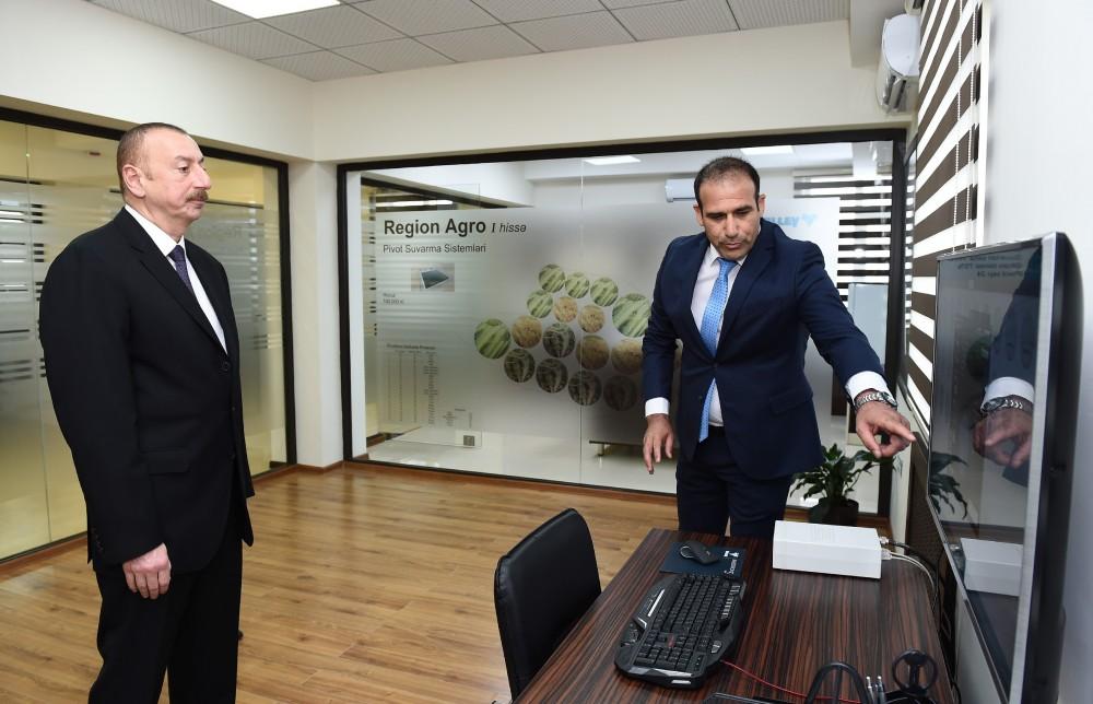 President Aliyev inaugurates Region Agro LLC in Goranboy (PHOTO)
