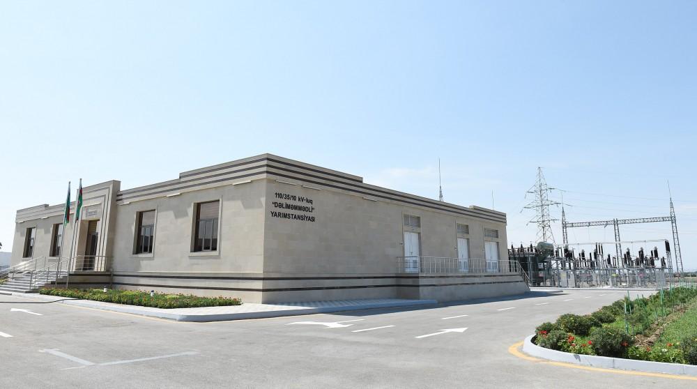 President Aliyev inaugurates Dalimammadli substation in Goranboy (PHOTO)