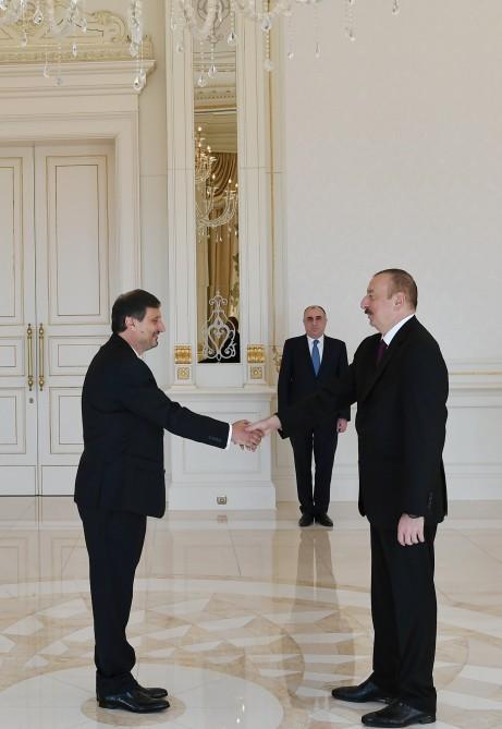 President Ilham Aliyev receives credentials of newly appointed ambassadors (PHOTO)