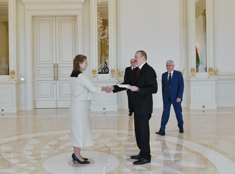President Ilham Aliyev receives credentials of newly appointed ambassadors (PHOTO)