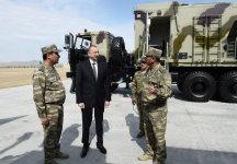 President Aliyev inaugurates Defense Ministry’s military unit (PHOTO)