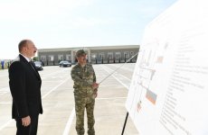 President Aliyev inaugurates Defense Ministry’s military unit (PHOTO)