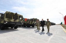 President Aliyev inaugurates Defense Ministry’s military unit (PHOTO)