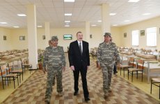 President Aliyev inaugurates Defense Ministry’s military unit (PHOTO)