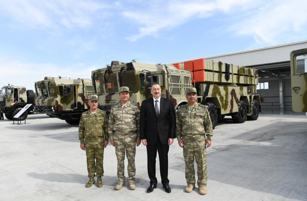 President Aliyev inaugurates Defense Ministry’s military unit (PHOTO)