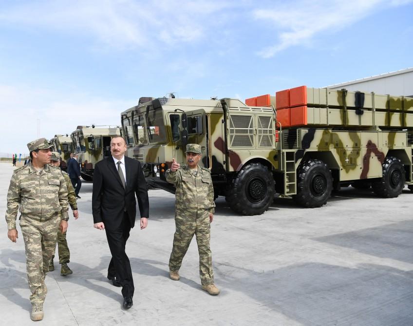 President Aliyev inaugurates Defense Ministry’s military unit (PHOTO)