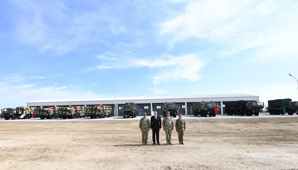 President Aliyev inaugurates Defense Ministry’s military unit (PHOTO)