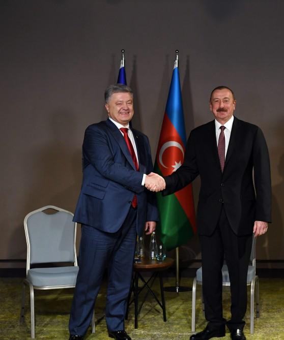 Presidents of Azerbaijan, Ukraine meet in Turkey (PHOTO)