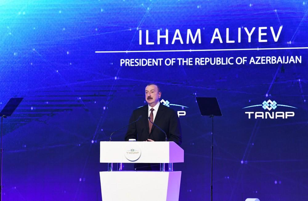 President Aliyev attends TANAP opening ceremony in Turkey (PHOTO)