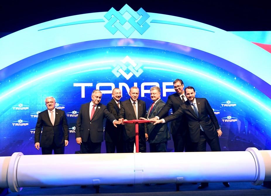 President Aliyev attends TANAP opening ceremony in Turkey (PHOTO)