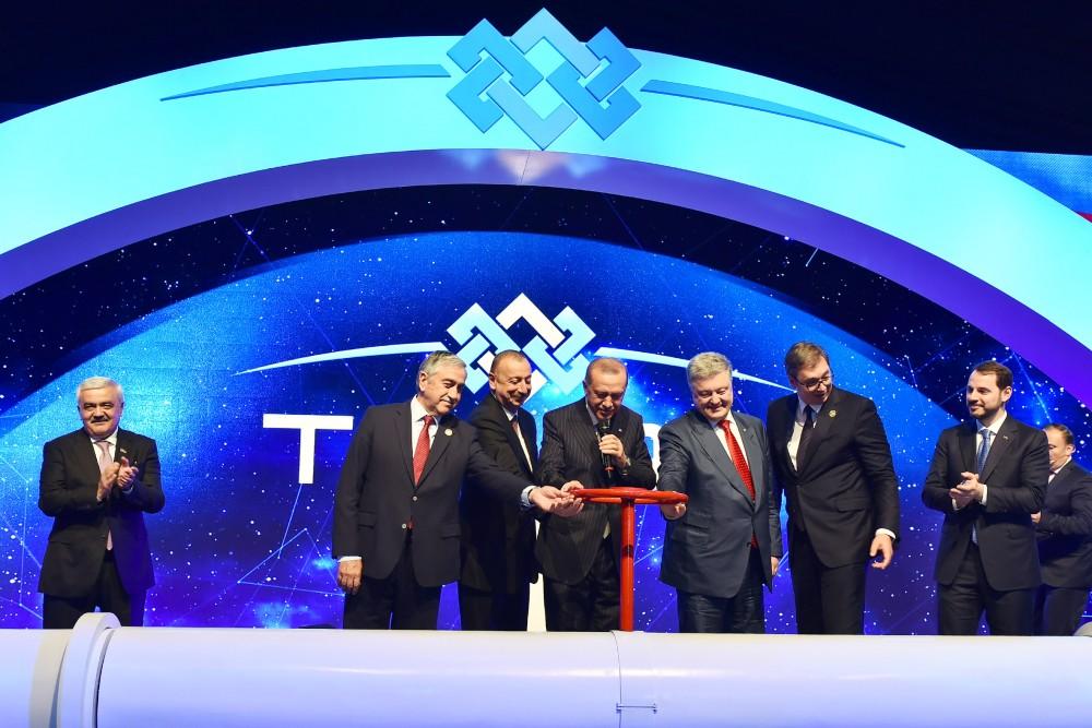 President Aliyev attends TANAP opening ceremony in Turkey (PHOTO)