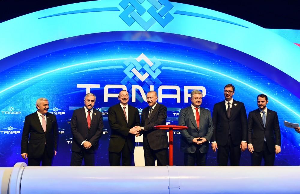 President Aliyev attends TANAP opening ceremony in Turkey (PHOTO)