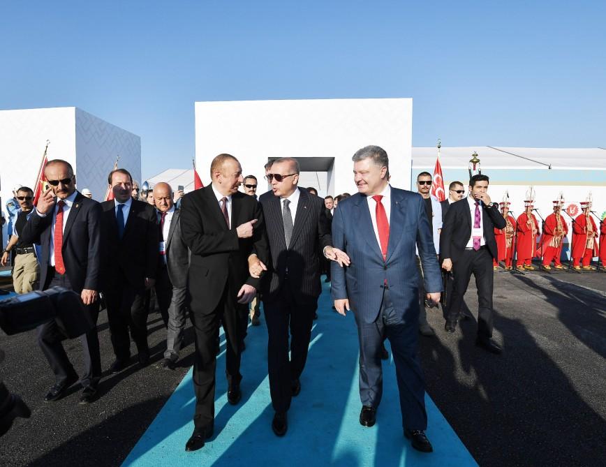 President Aliyev attends TANAP opening ceremony in Turkey (PHOTO)