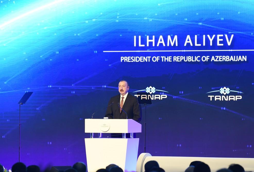 President Aliyev attends TANAP opening ceremony in Turkey (PHOTO)
