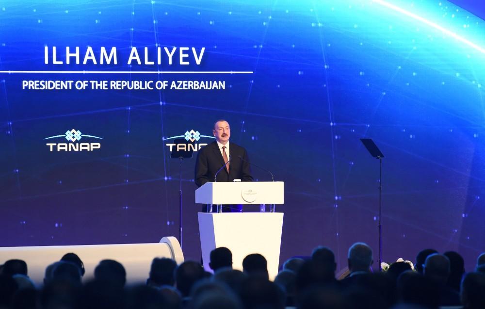 President Aliyev attends TANAP opening ceremony in Turkey (PHOTO)