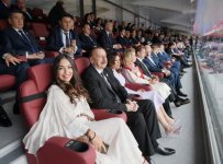 President Aliyev, first lady attend opening ceremony of 2018 FIFA World Cup in Moscow