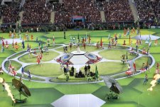 President Aliyev, first lady attend opening ceremony of 2018 FIFA World Cup in Moscow