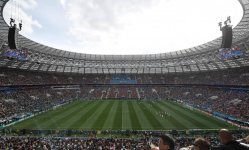 President Aliyev, first lady attend opening ceremony of 2018 FIFA World Cup in Moscow