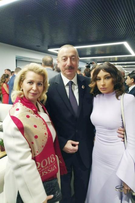 President Aliyev, first lady attend opening ceremony of 2018 FIFA World Cup in Moscow